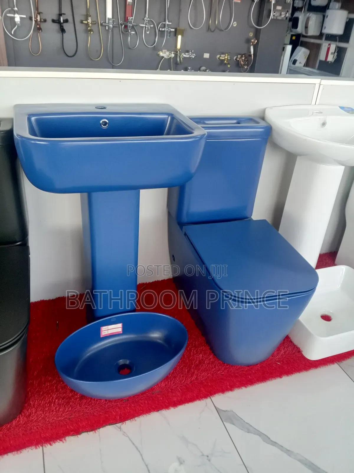 Dark Blue Luxury Water Closet