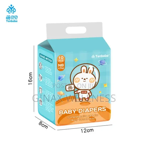Tenbabe 4-in-1 Baby Foldable Bathing Set With Free Baby Diapers