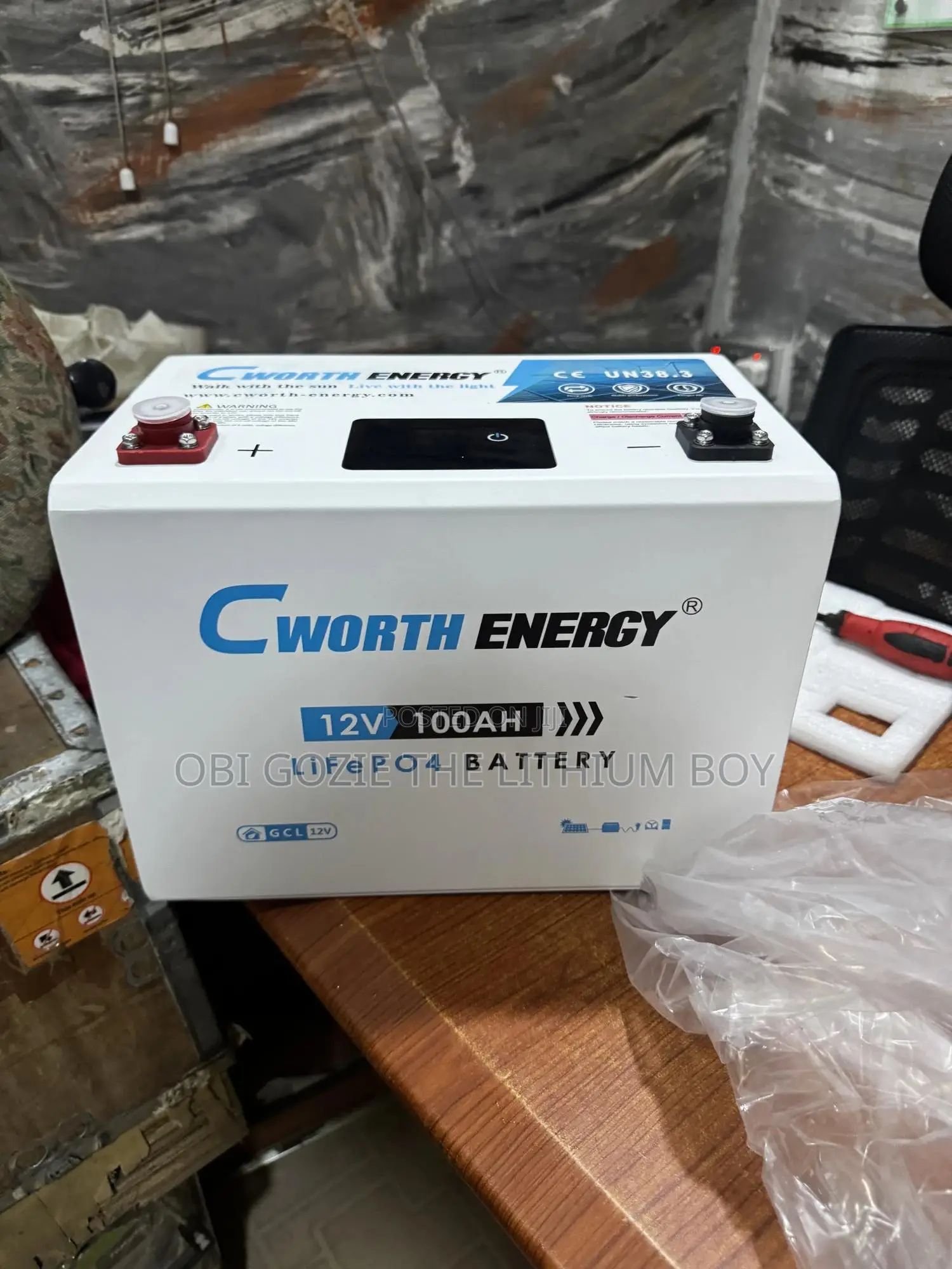 100ah Cworth Energy Lithium Ion Battery.