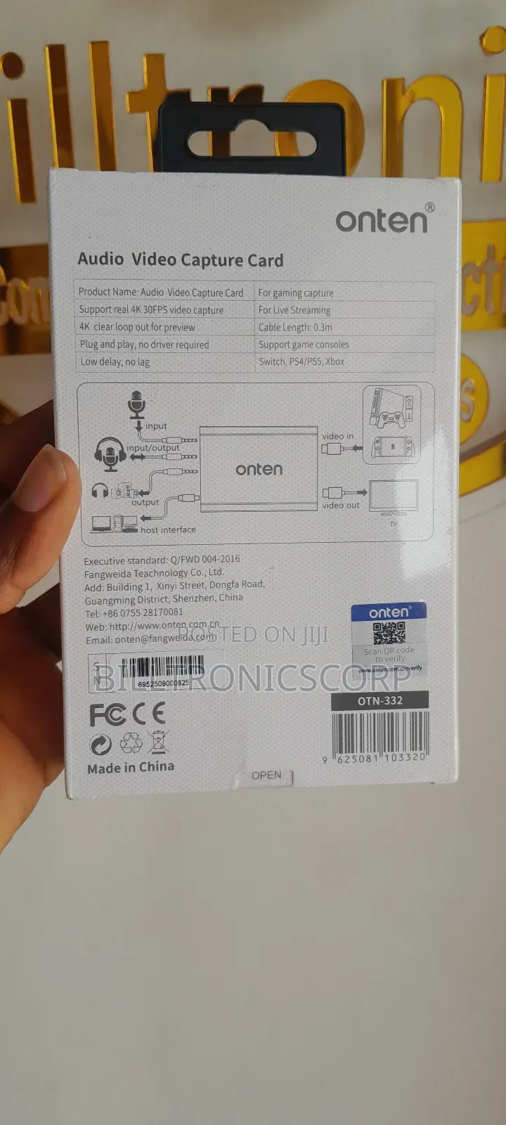Onten Audio Video Capture Card