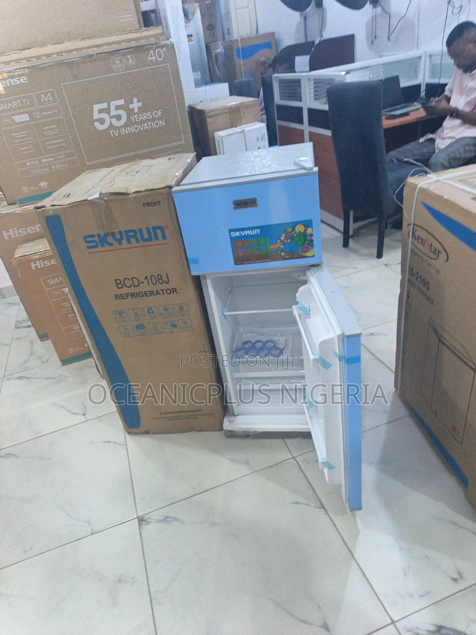 Skyrun Double Door Fridge 108l BCD-108j