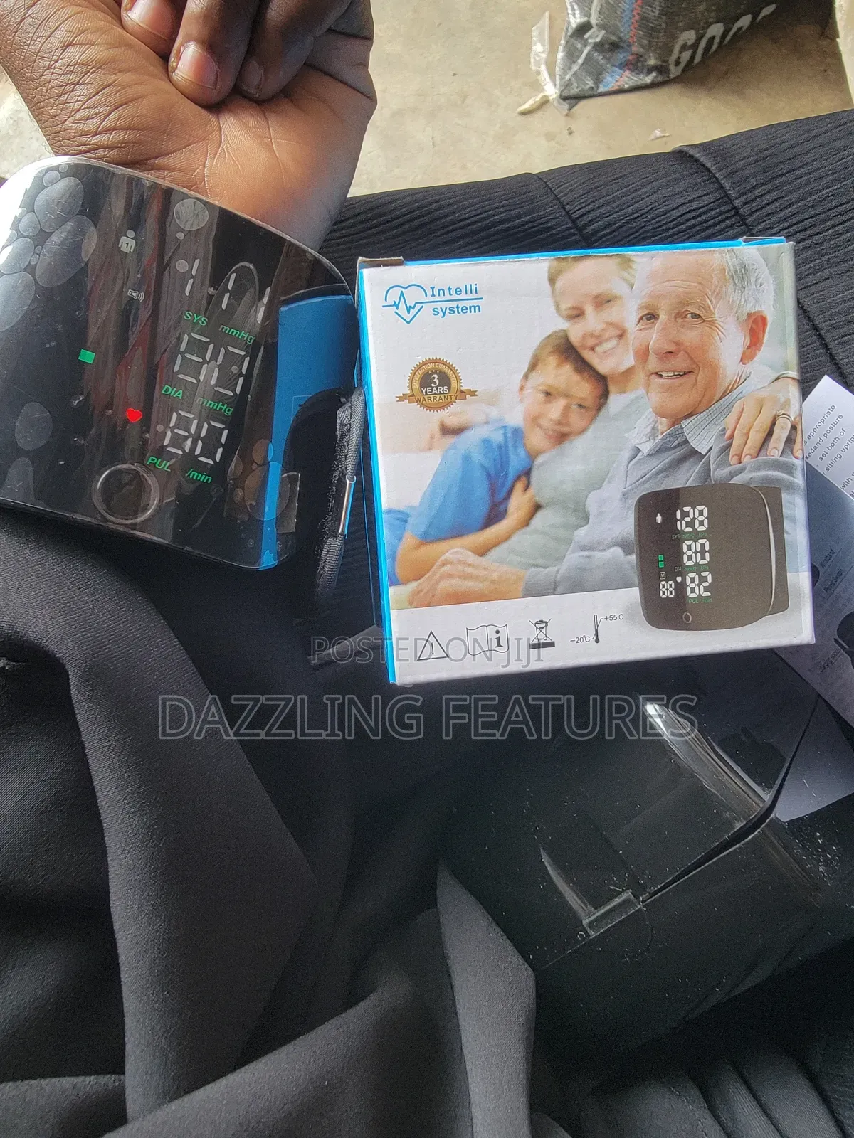 Rechargeable Wrist Blood Pressure Monitor - Led Display