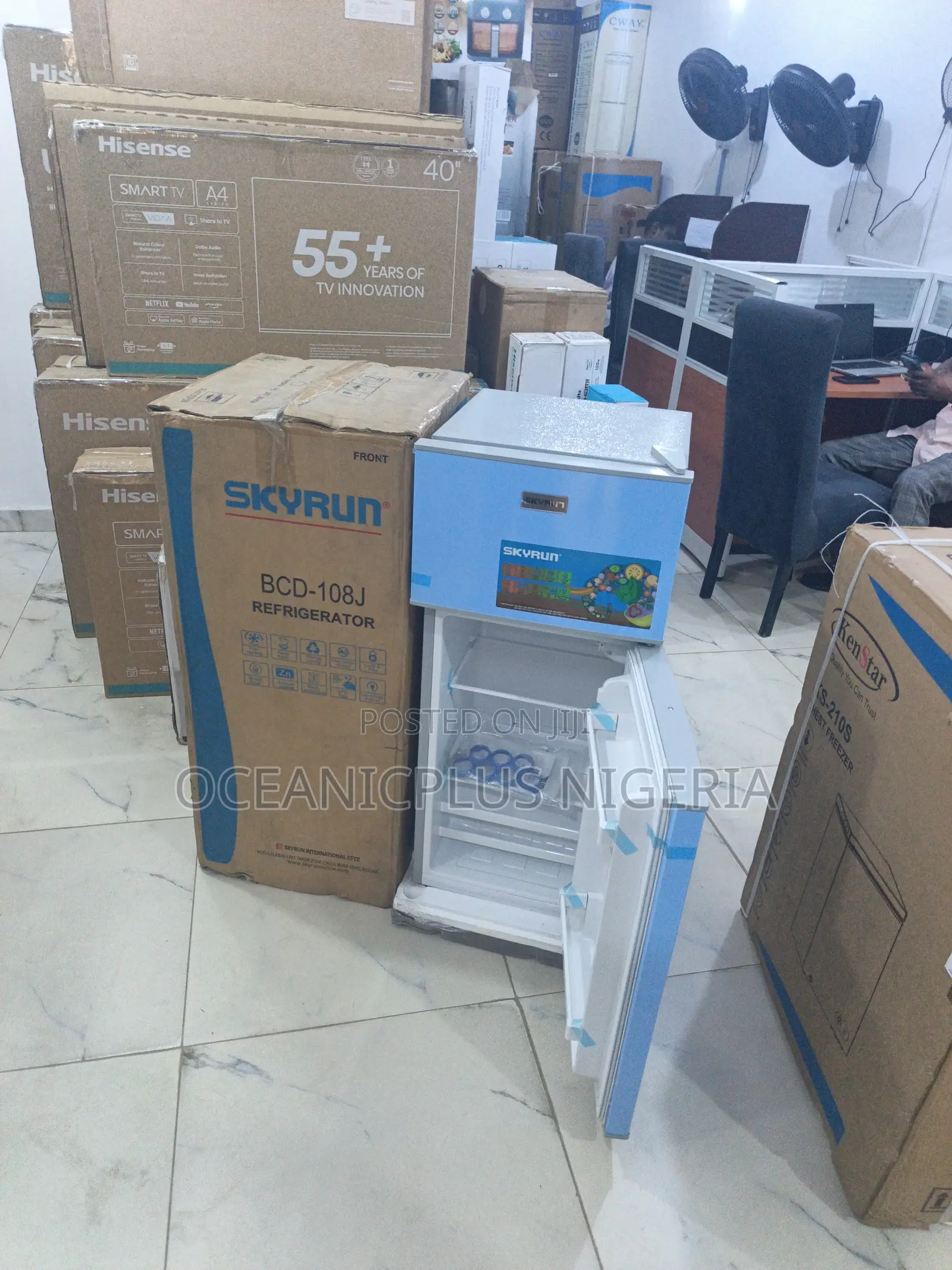 Skyrun 108 Litres Double Door Fridge BCD-108j
