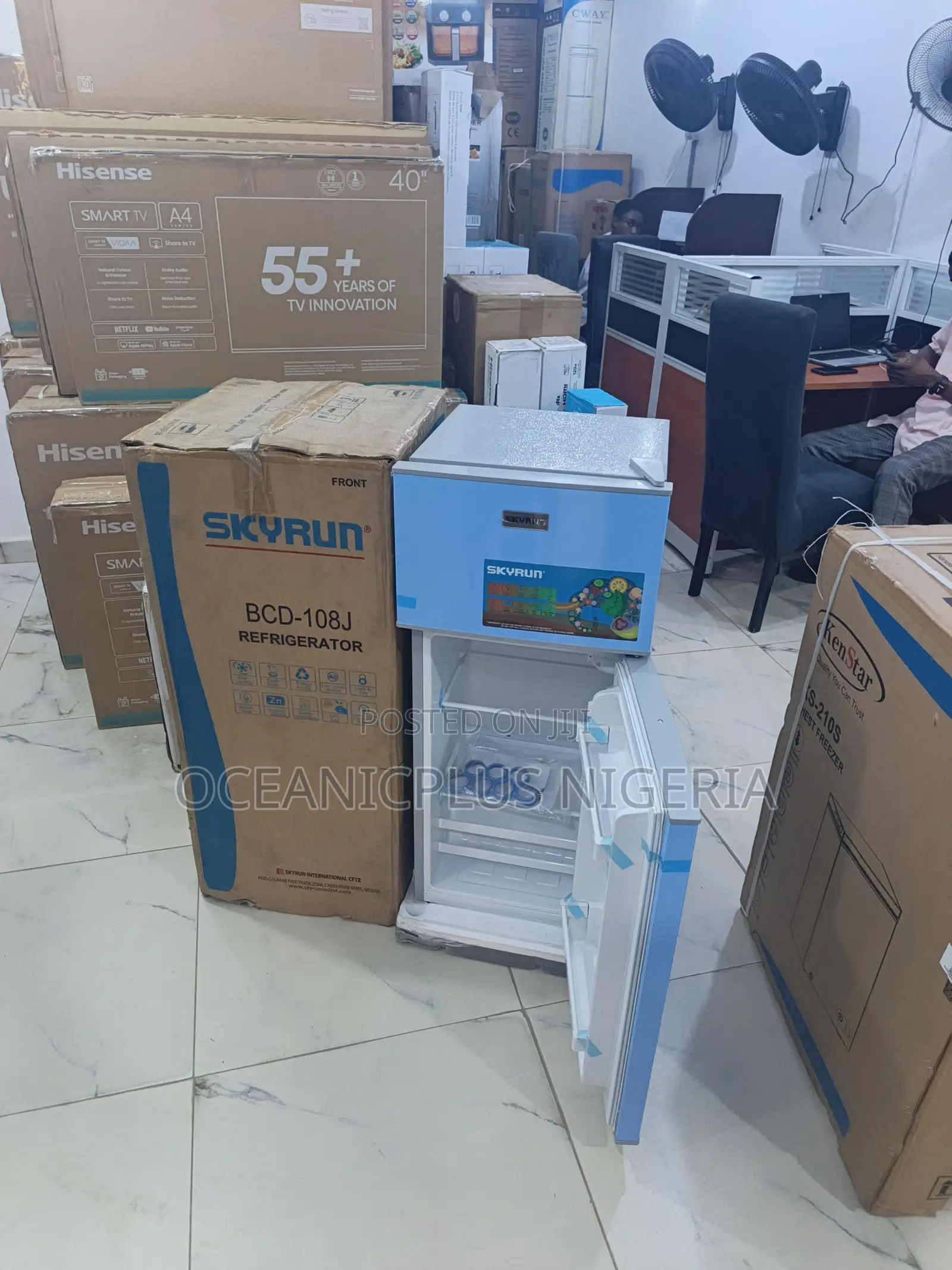 Skyrun BCD-108j 108l Compact Double Door Fridge