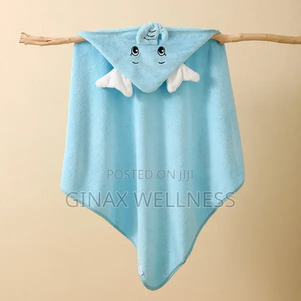 Ultra-Soft and Absorbent Baby Hooded Towel With Cute Animal Design
