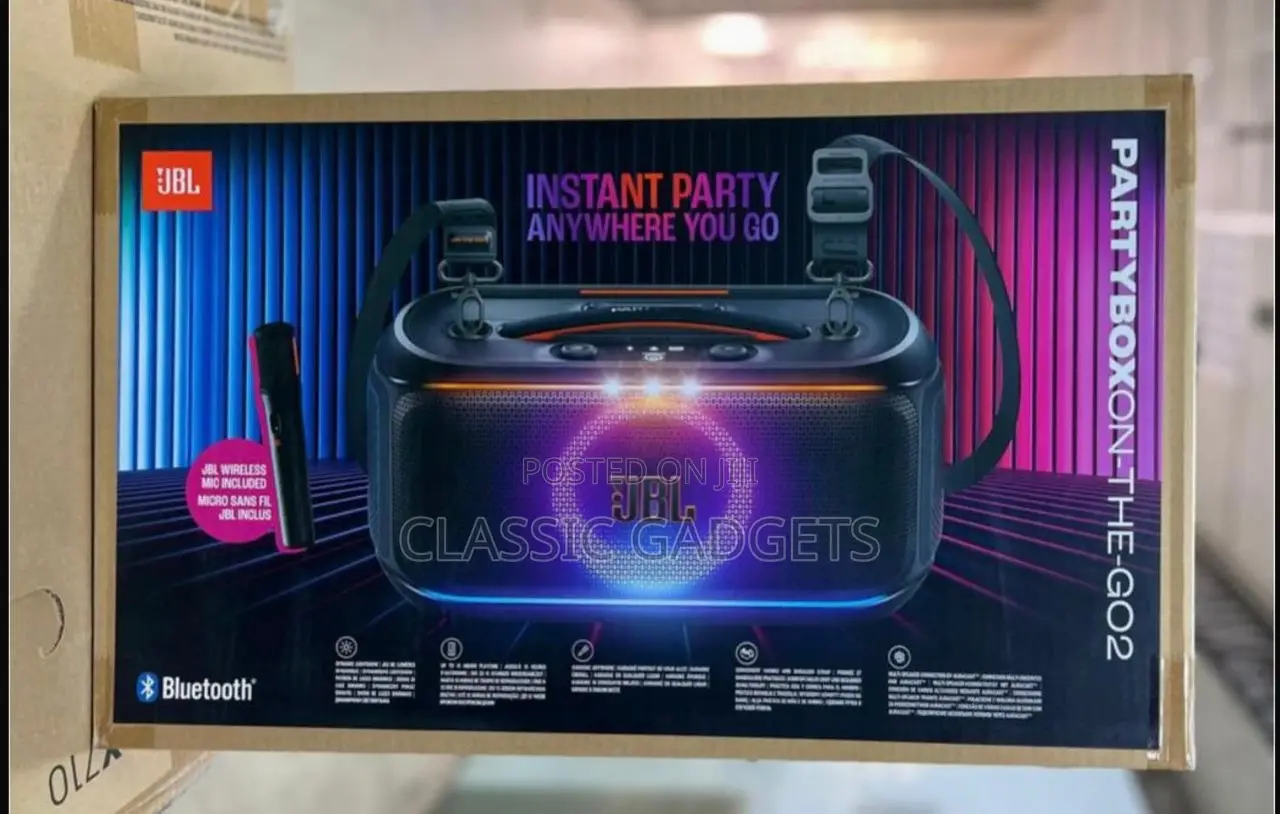 JBL Partybox on the Go 2 Bluetooth Speaker With Microphone