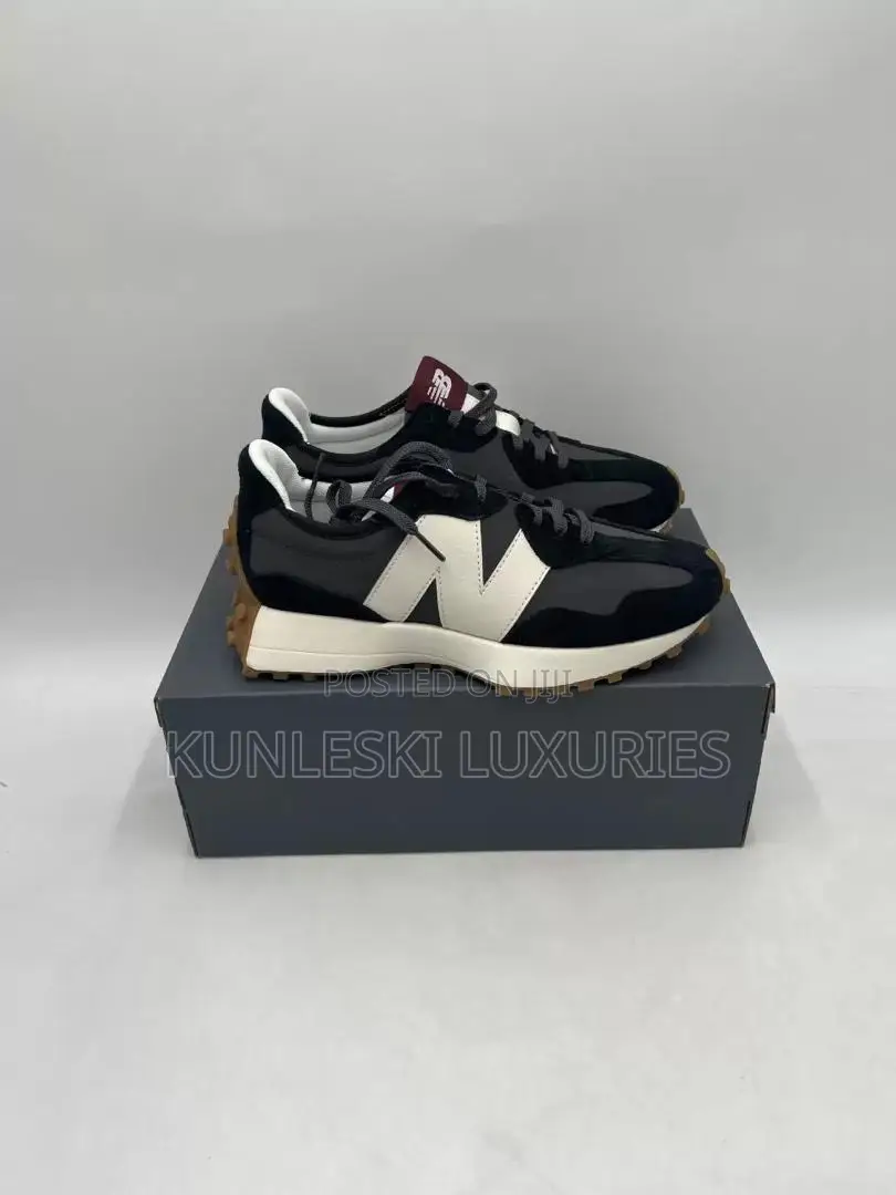 Original New Balance 327 Black Moonbeam Sneakers
