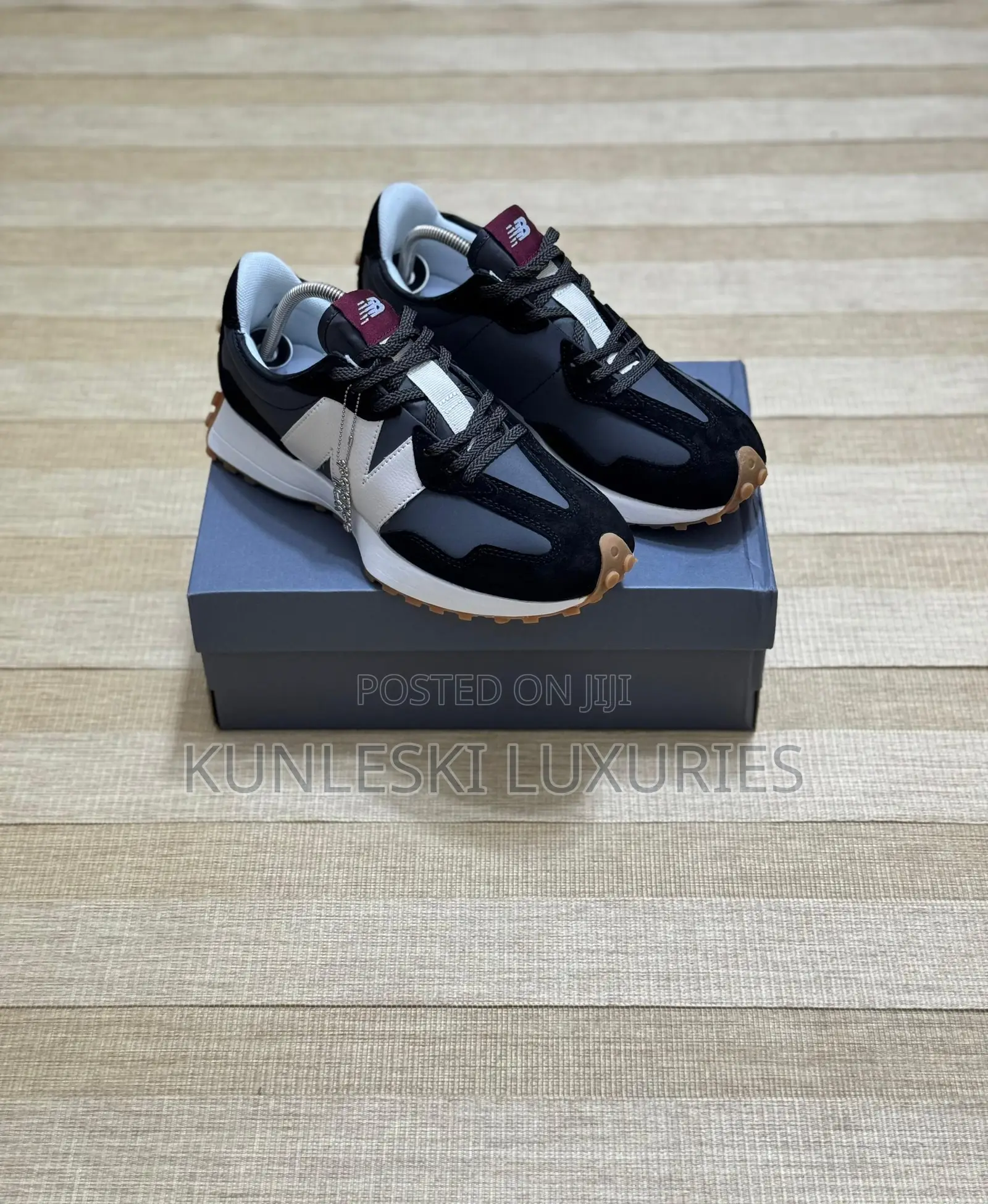 Original New Balance 327 Black Moonbeam Sneakers