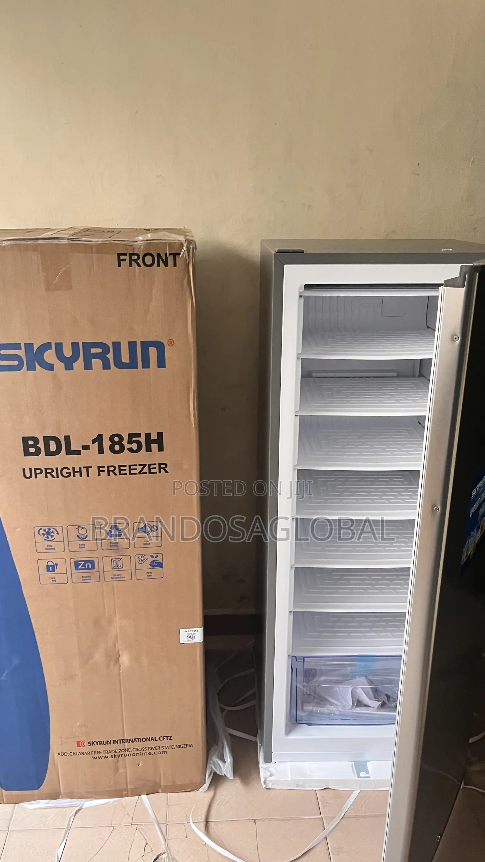 Skyrun Upright Freezer – Model BDL-185h