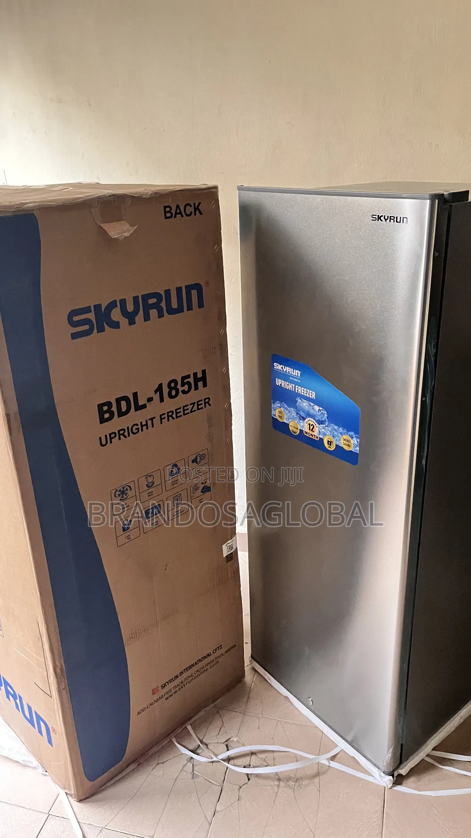 Skyrun Upright Freezer 185l – Heavy Duty