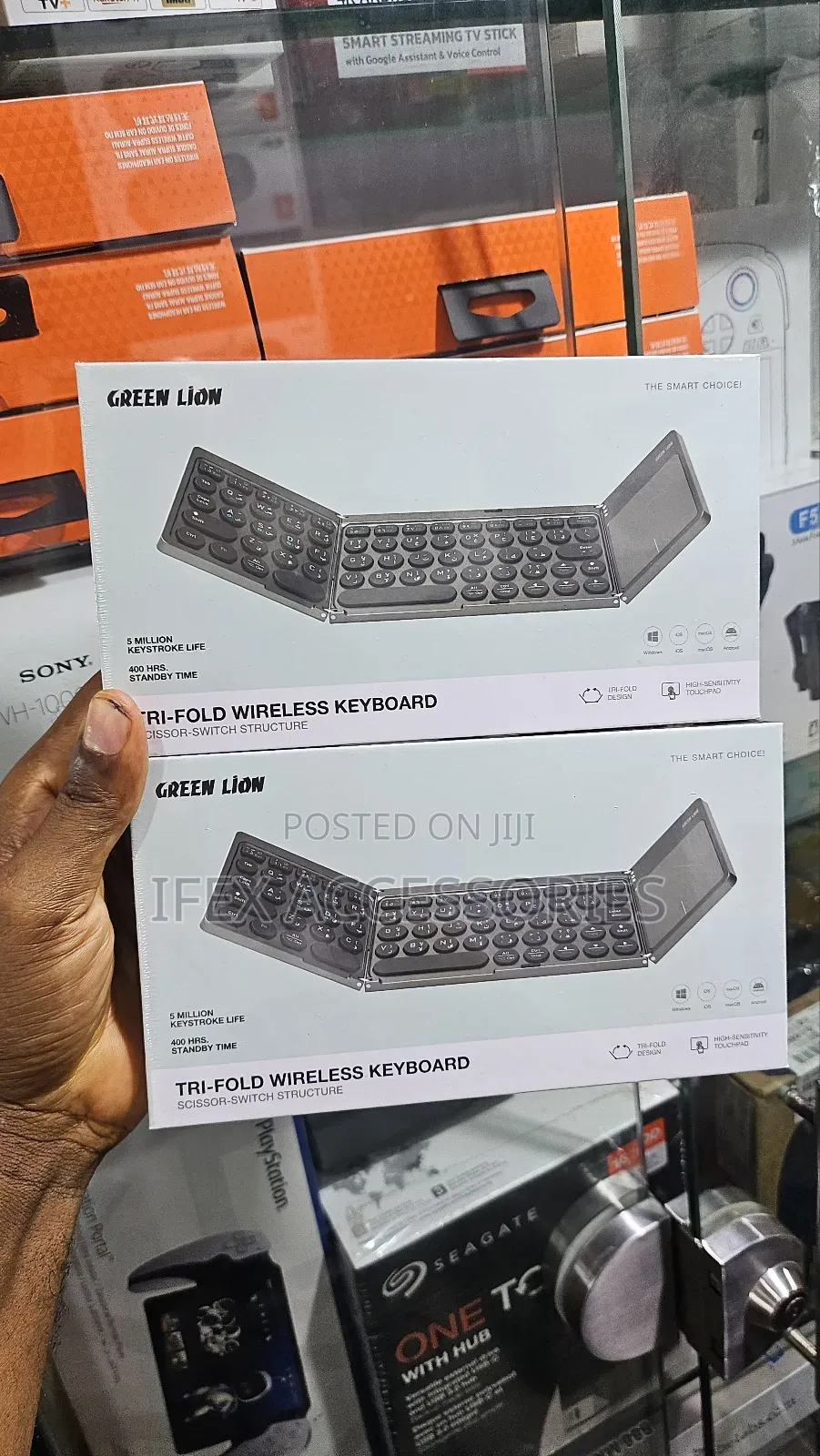 Green Lion Tri-Fold Wireless Keyboard