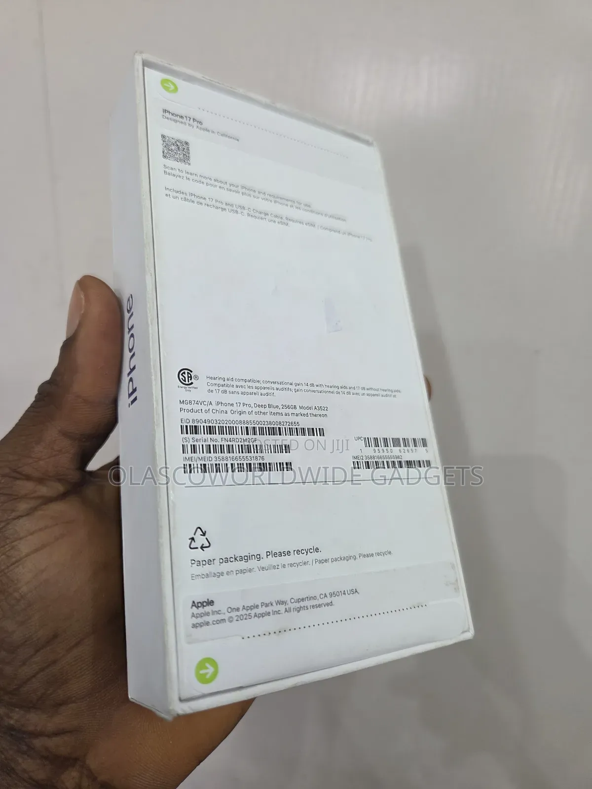 New Apple iPhone 17 Pro 256 GB Blue
