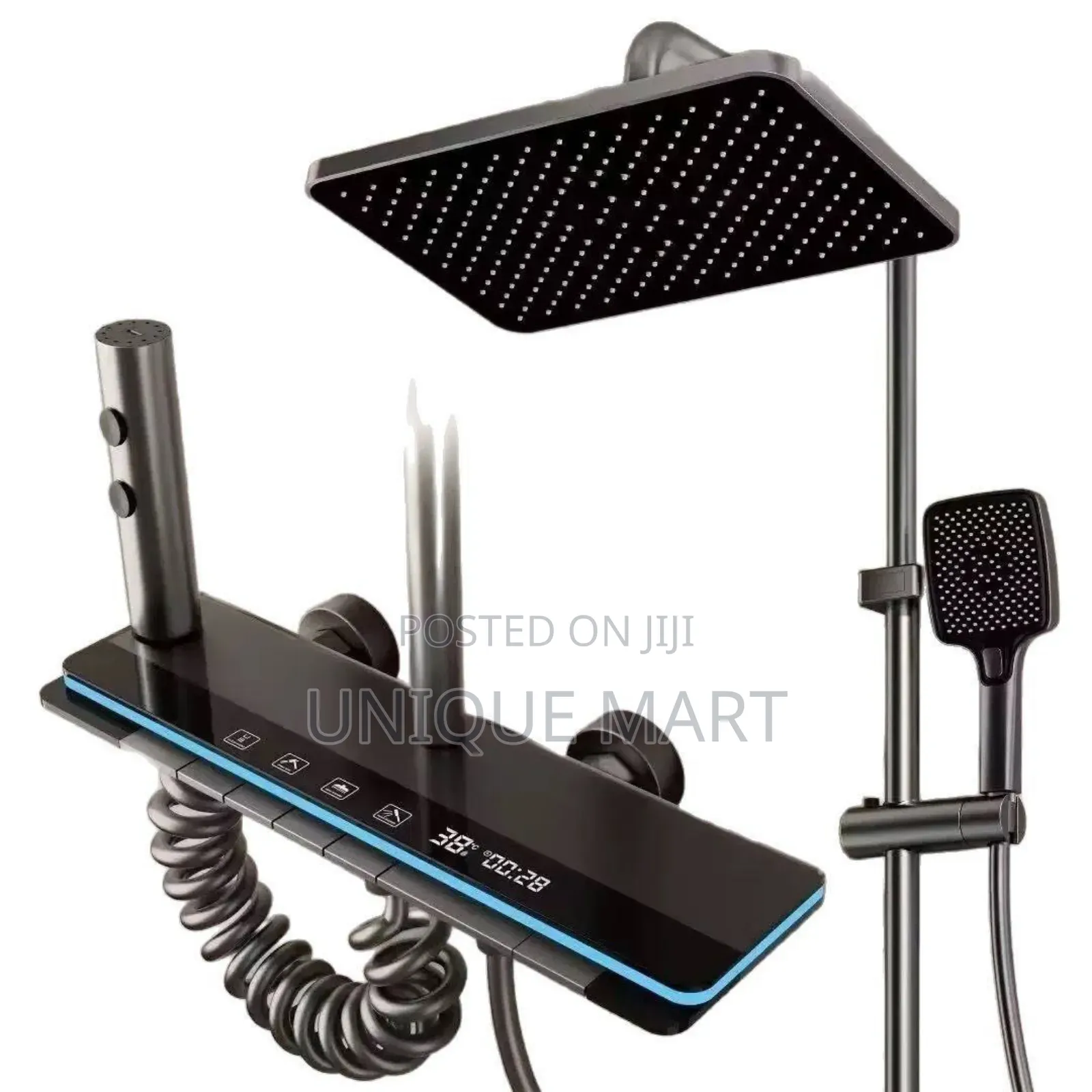 Thermostatic Piano Shower Set and Digital Temperature Display