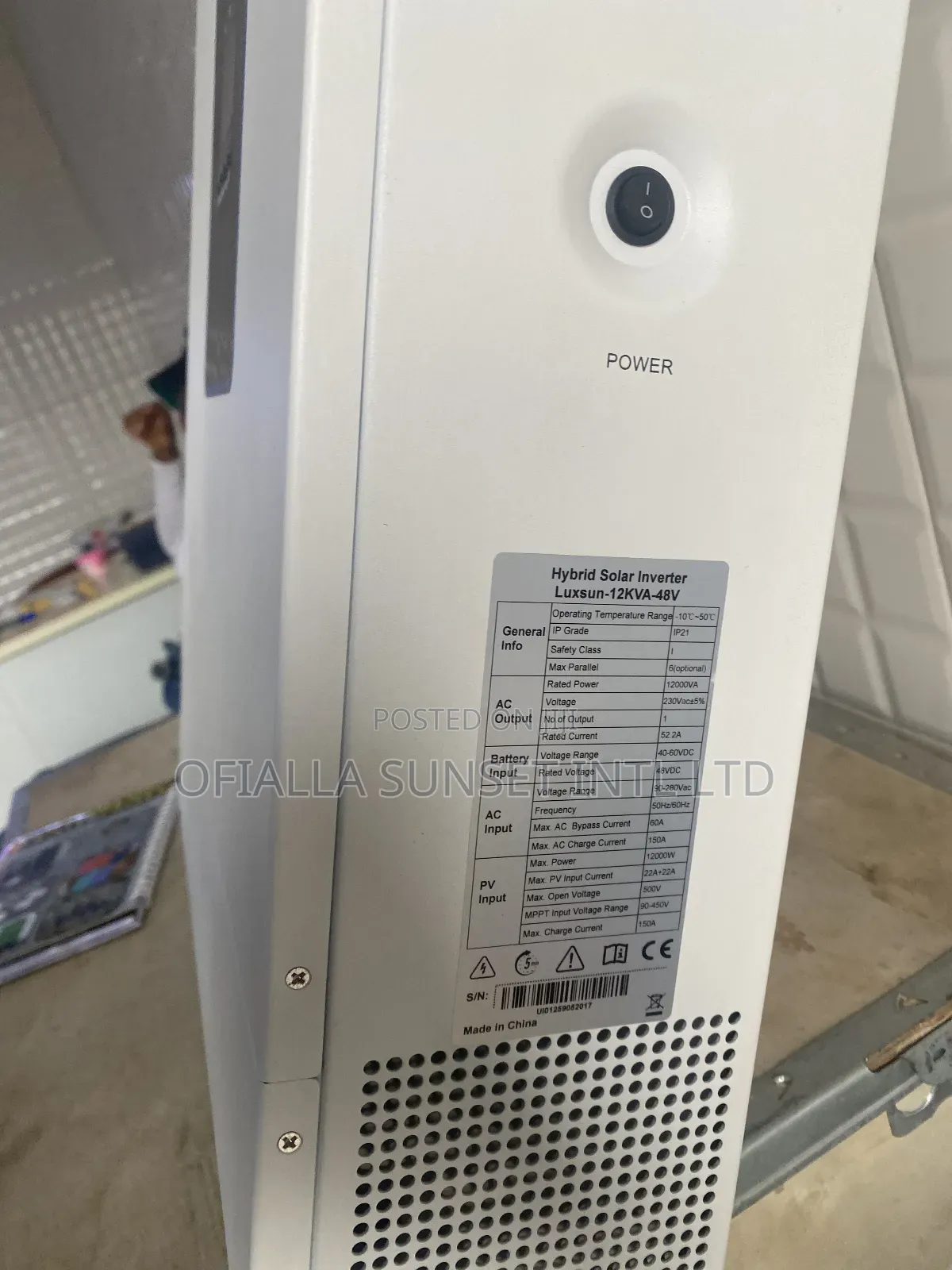 12kva 48v Luxsun Hybrid Power Inverter