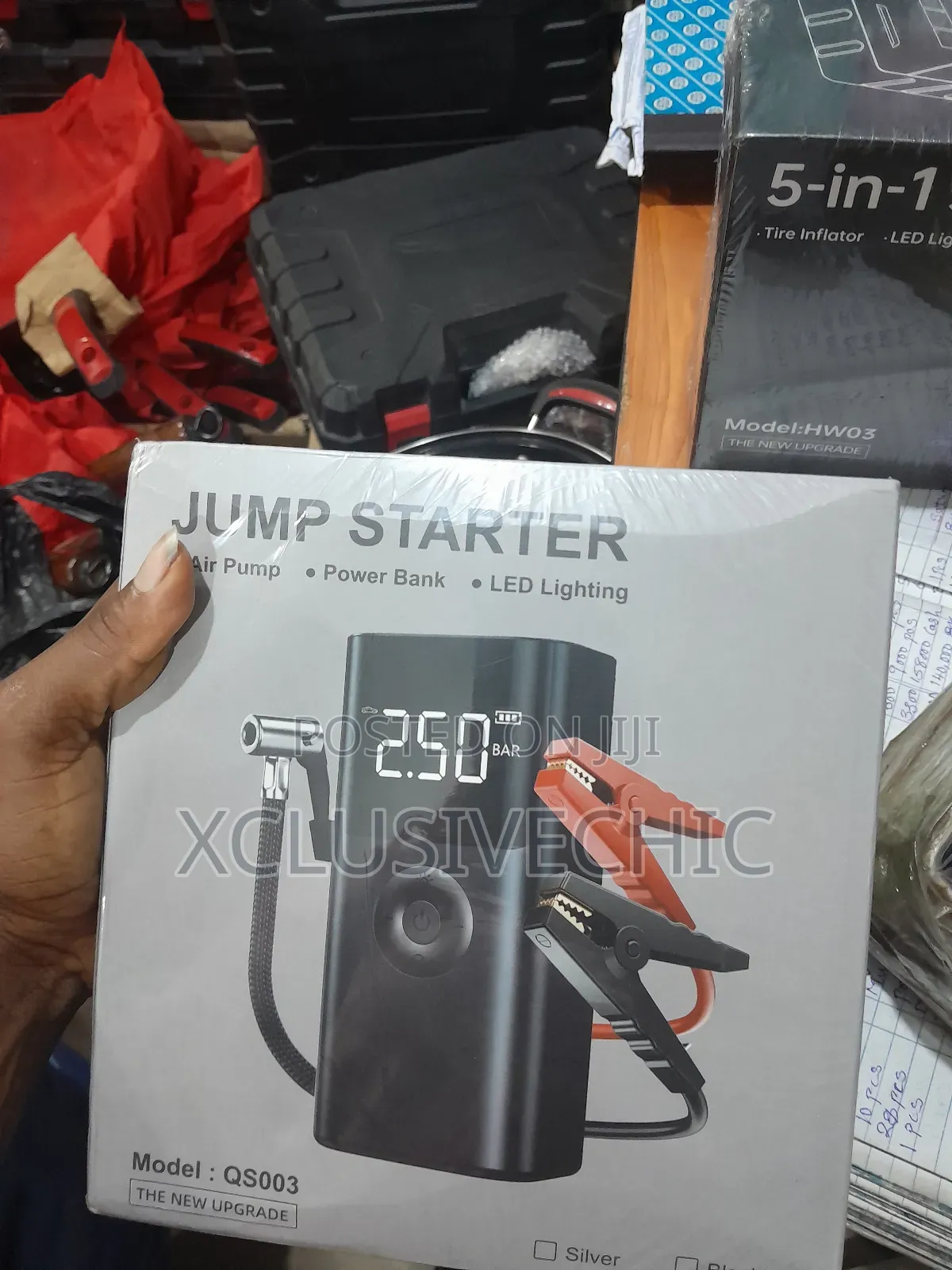 4-in-1 Portable Jumper Starter With Inflator