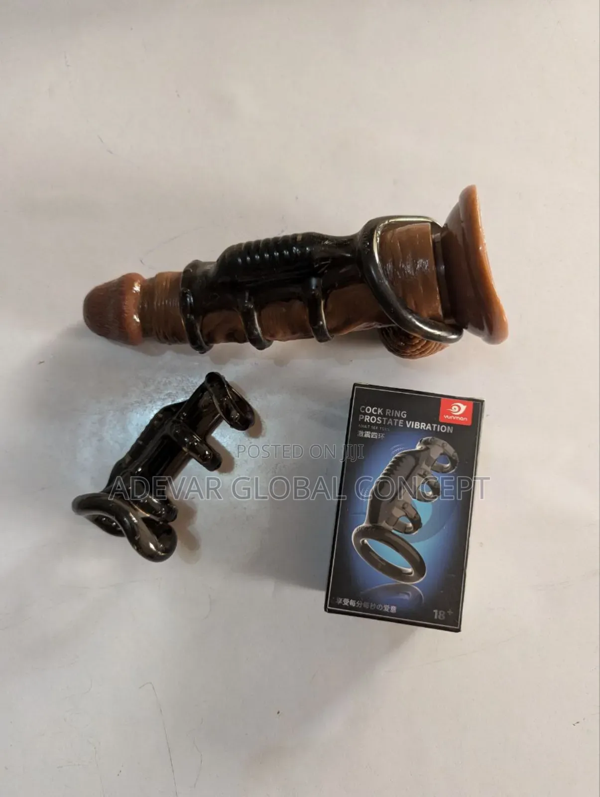 Men's Vibrating Penis Lock Ring Sex Toy for Men