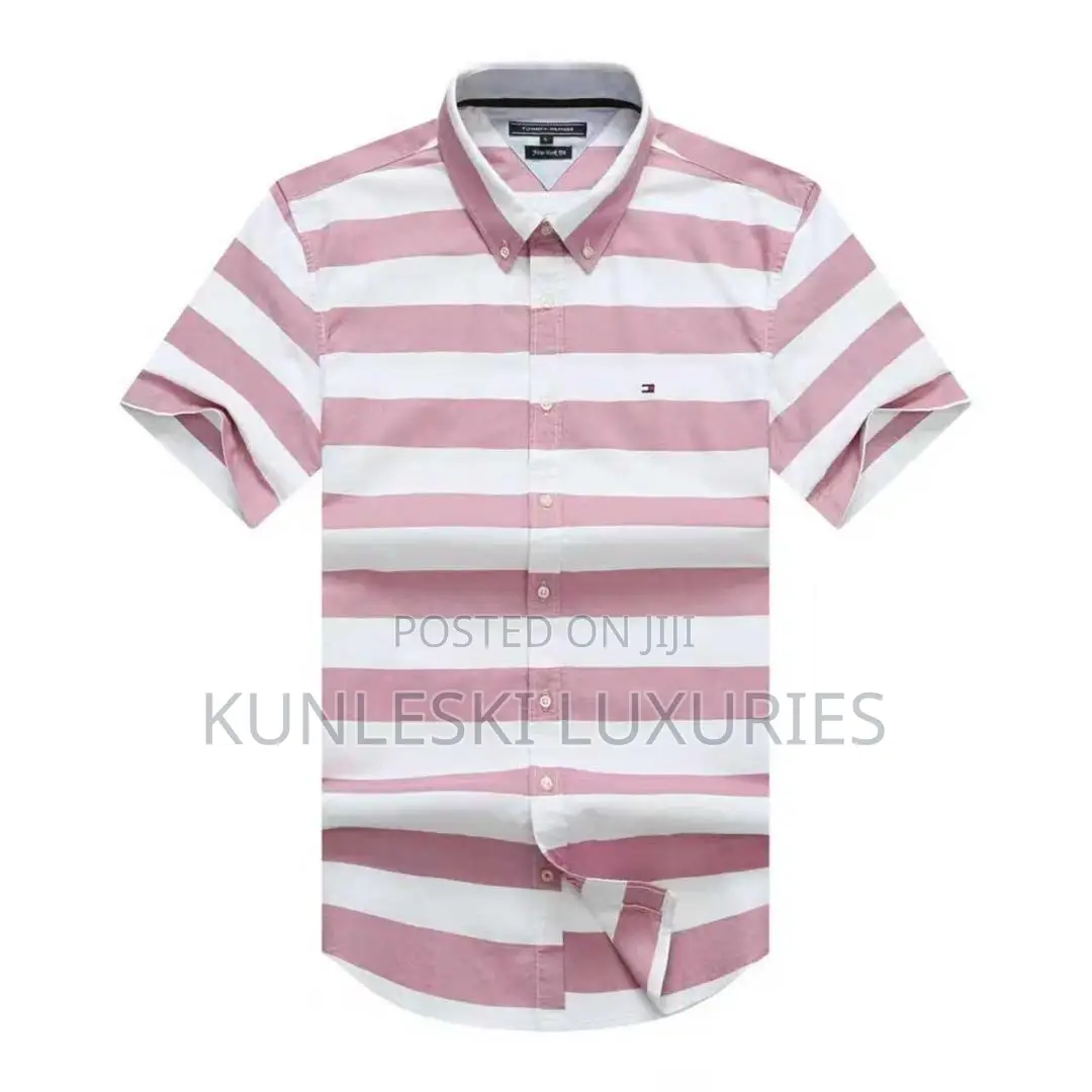 Original Tommy Hilfiger Strips Short Sleeve Shirt Collections
