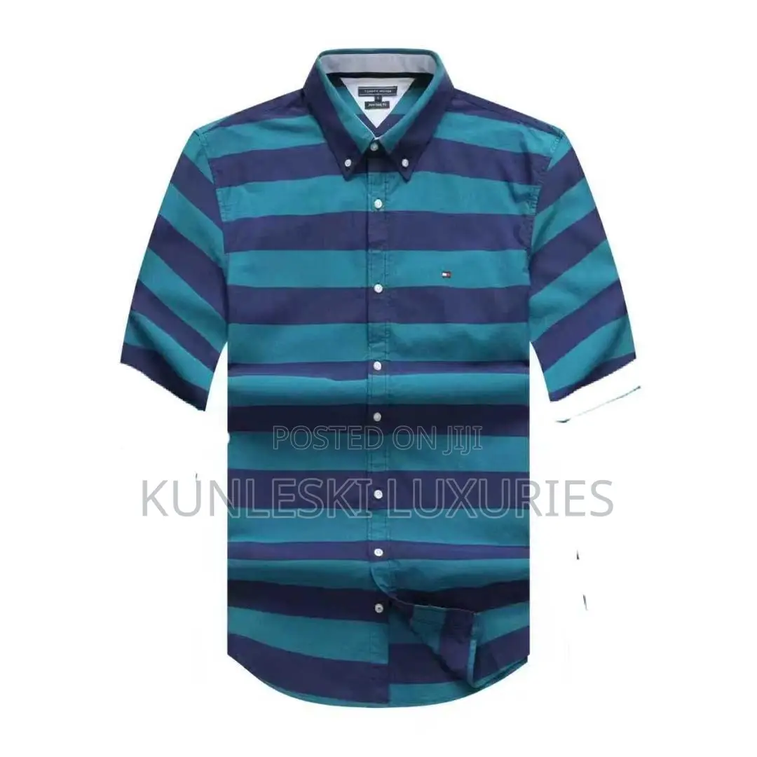Original Tommy Hilfiger Strips Short Sleeve Shirt Collections