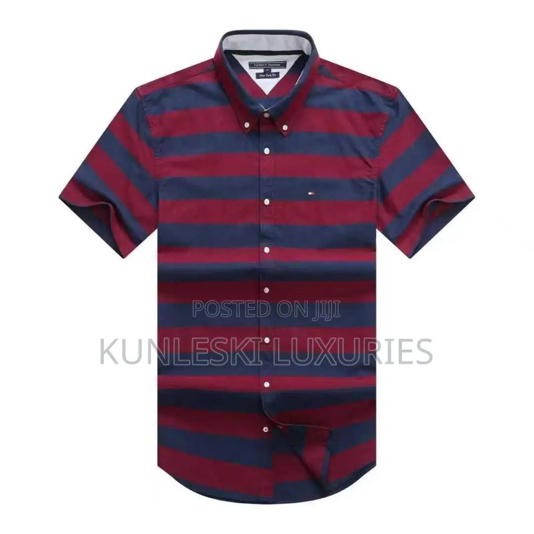 Original Tommy Hilfiger Strips Short Sleeve Shirt Collections