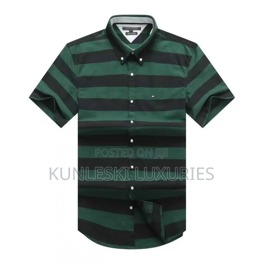 Original Tommy Hilfiger Strips Short Sleeve Shirt Collections