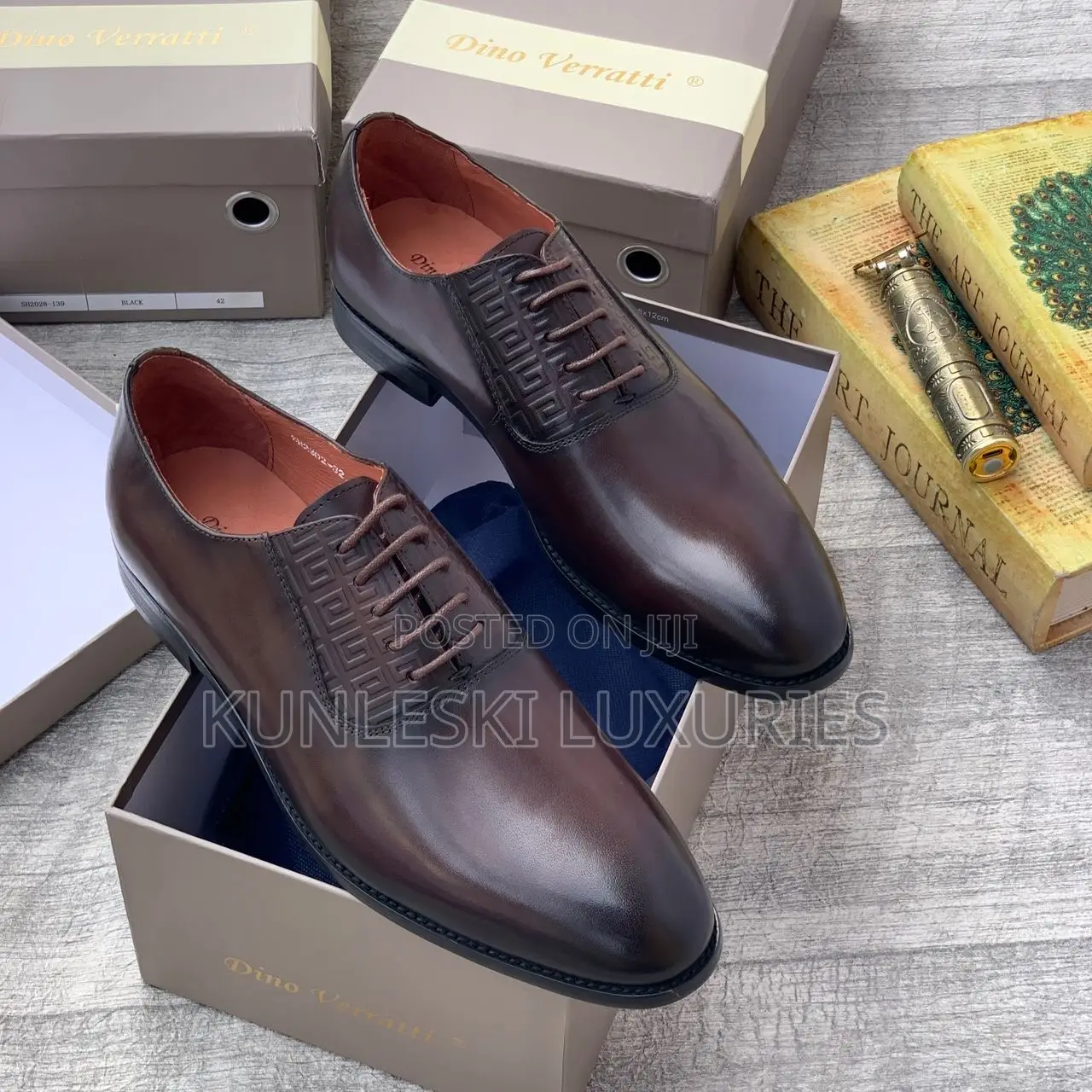 Original Dino Verratti Black & Brown Lace Up Shoes Collections For Men