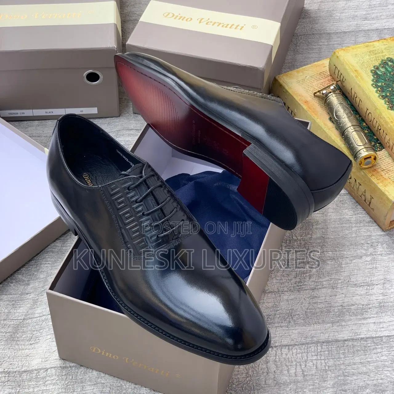 Original Dino Verratti Black & Brown Lace Up Shoes Collections For Men