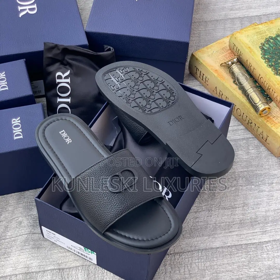 Original Dior Leather / Suede Leather Slippers