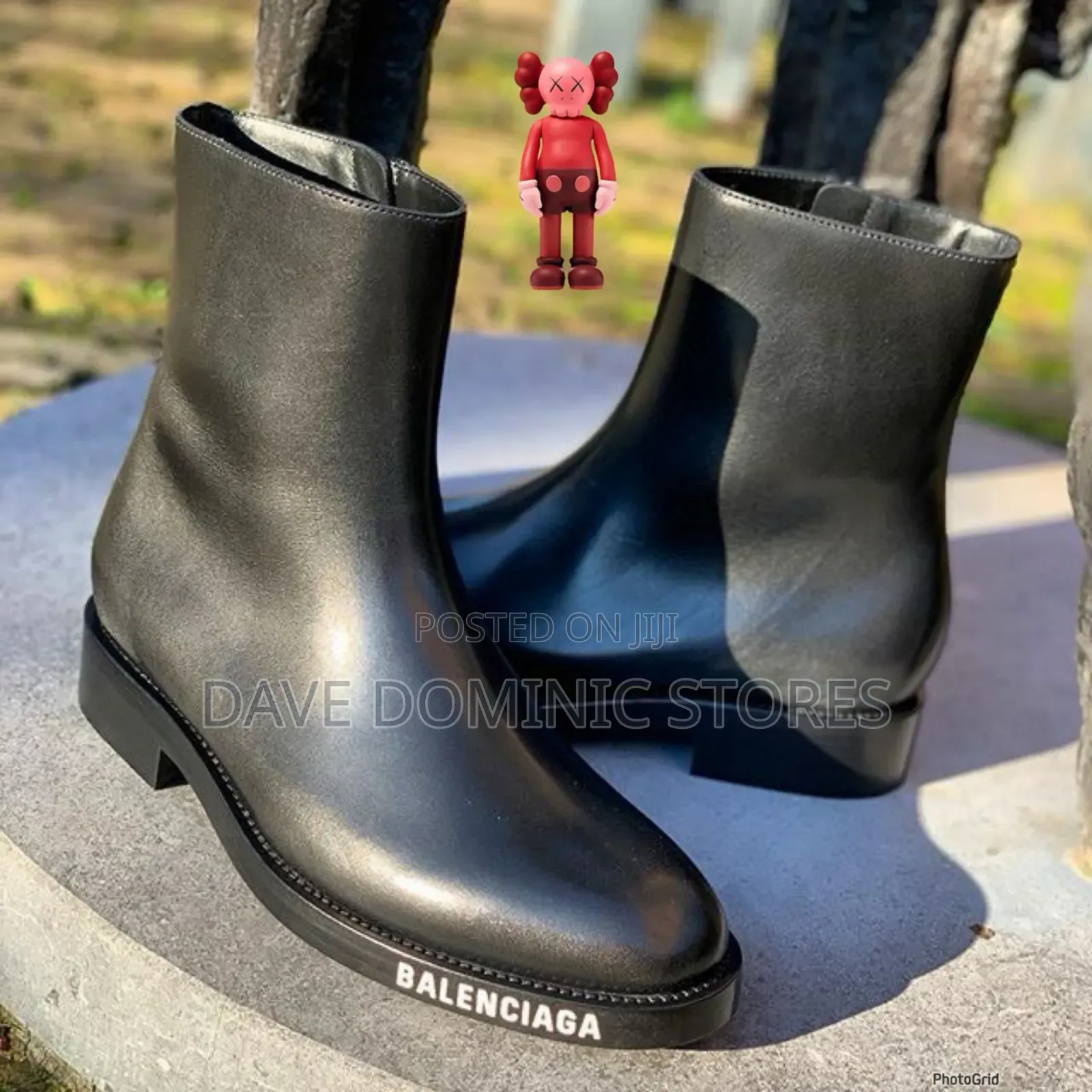 Balenciaga Logo Detail Ankle Boot