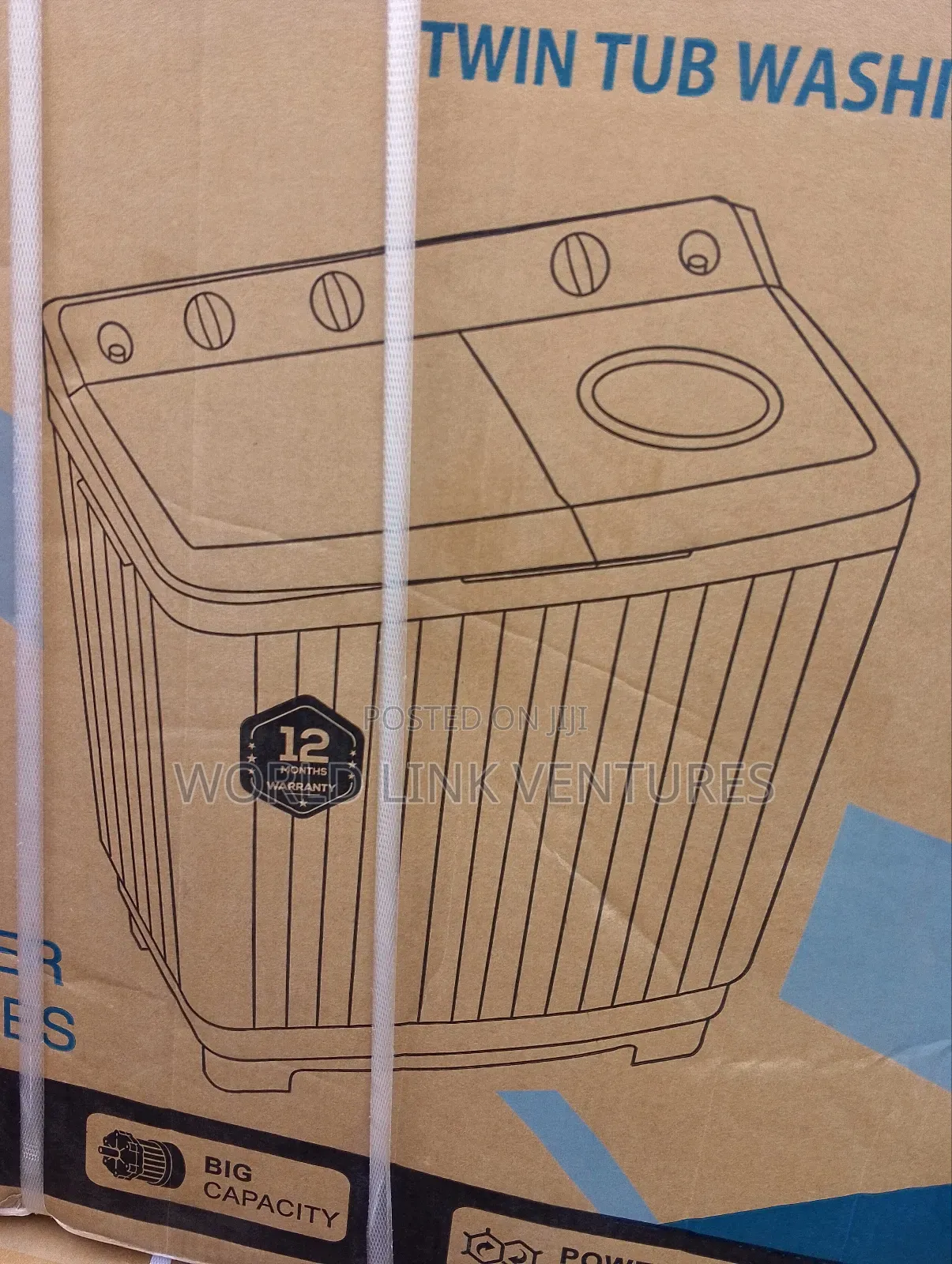 Bruhm Washing Machine Twin Tub 7kg