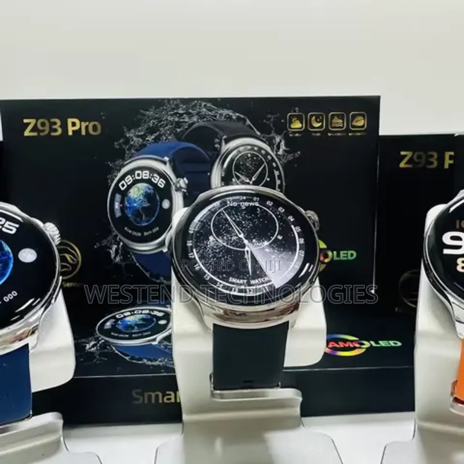 Z93 Pro Amoled Smart Watch With GPS and NFC Anti Scratch Proof