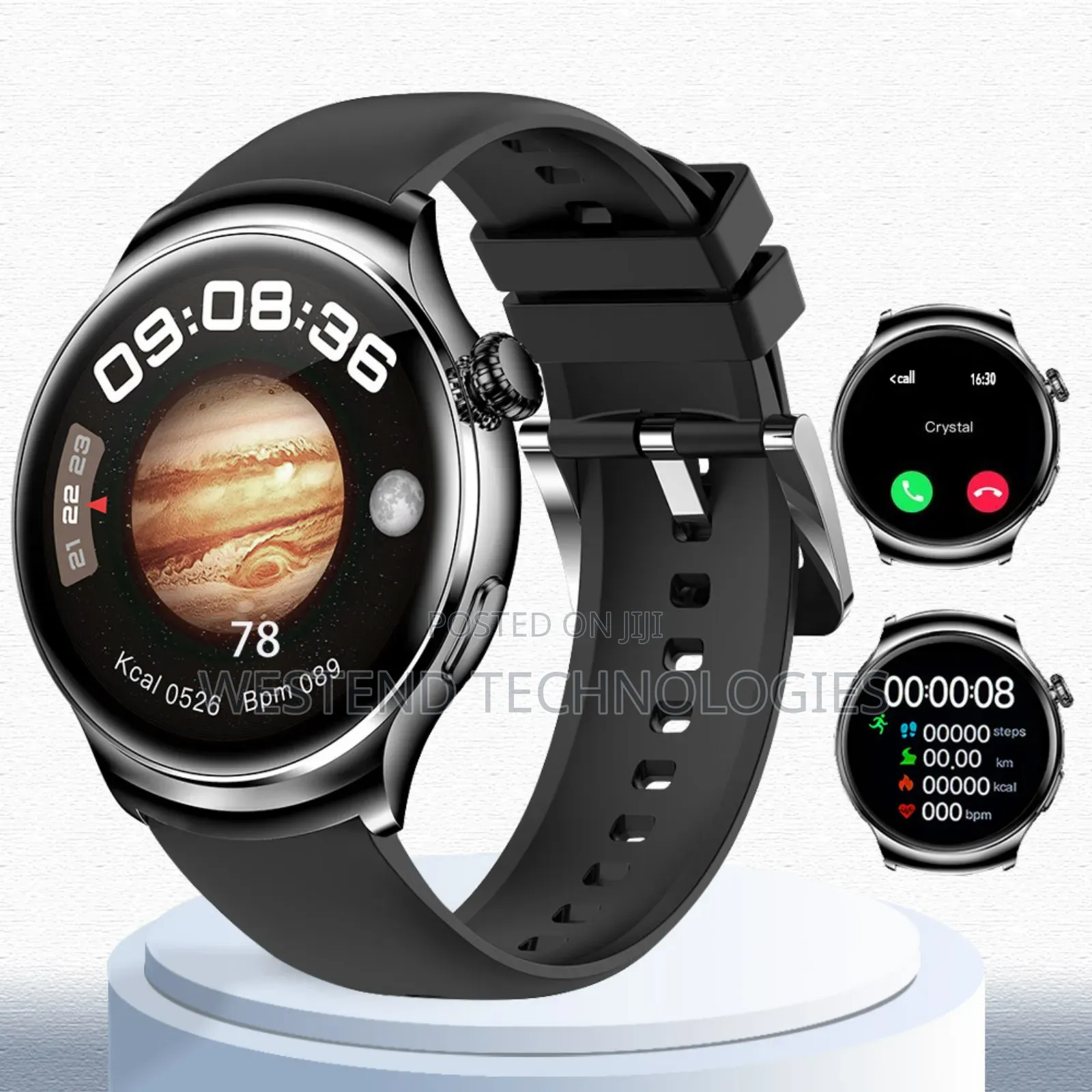 Z93 Pro Amoled Smart Watch With GPS and NFC Anti Scratch Proof