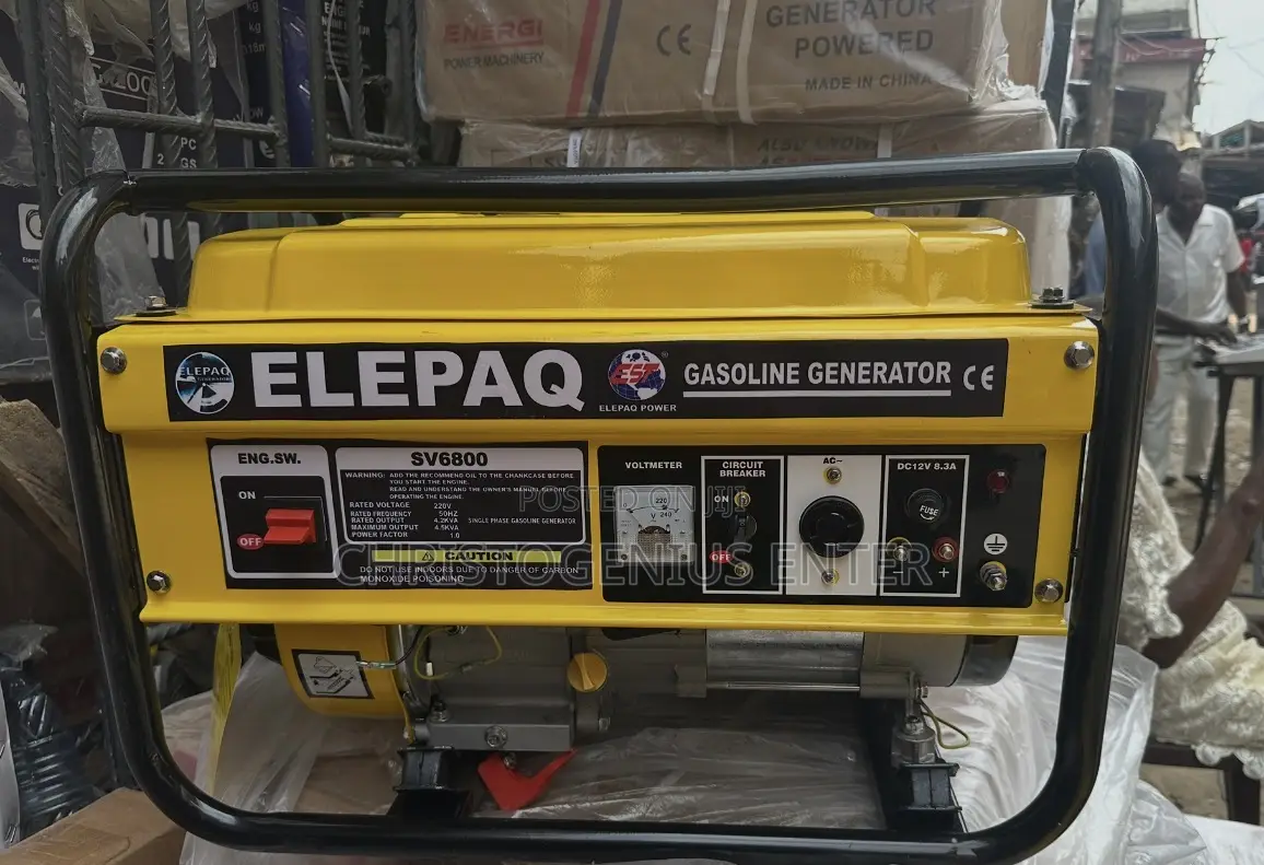 Elepaq Sv6800 4.5kva Manual Generator