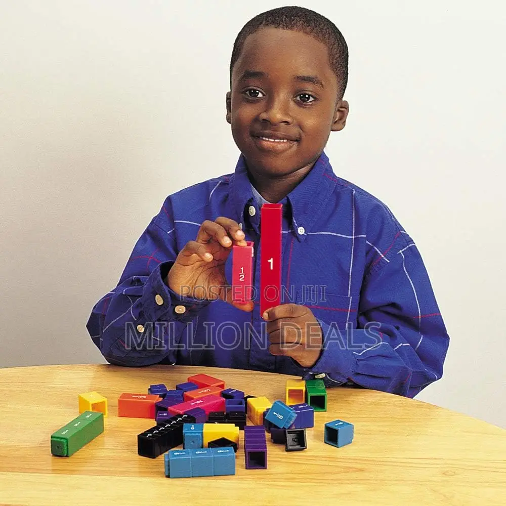 Learning Resources Fraction Tower Fraction Cubes, 51 Pieces, Ages 6+