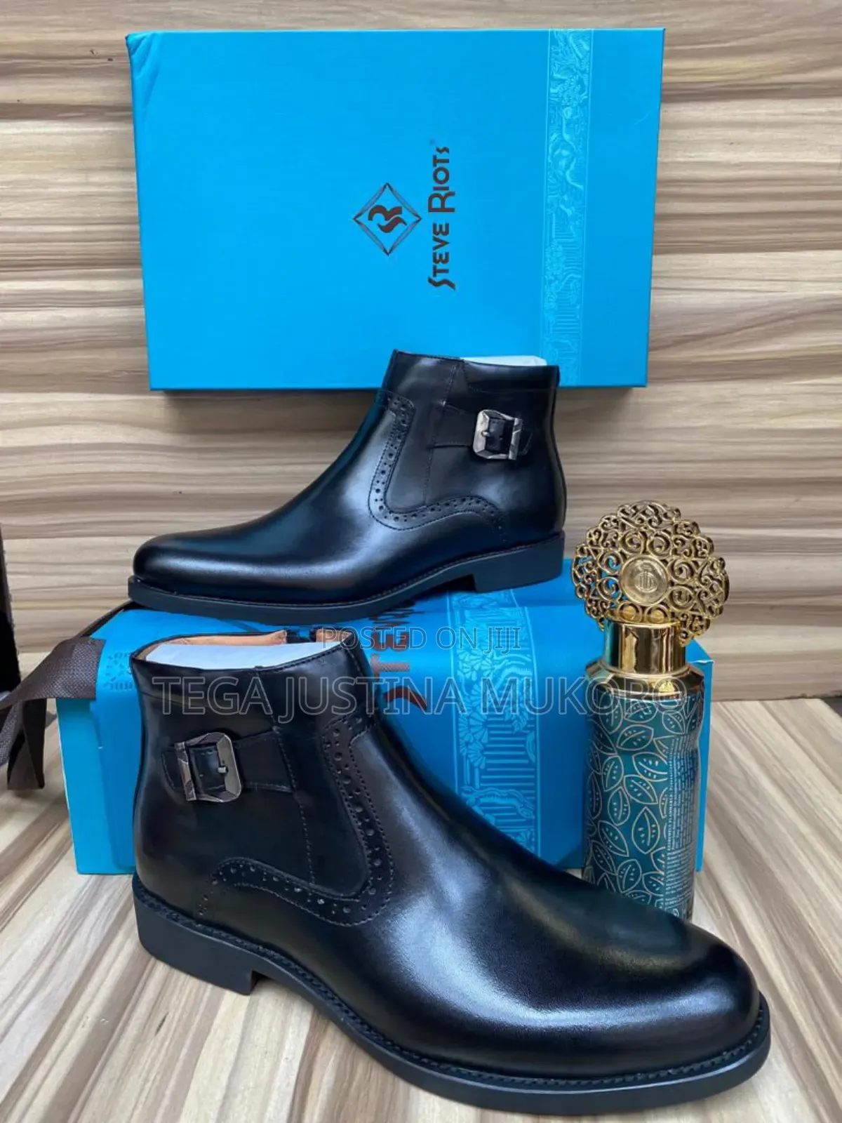 Steve Riots Pure Leather Men's Ankle Boots
