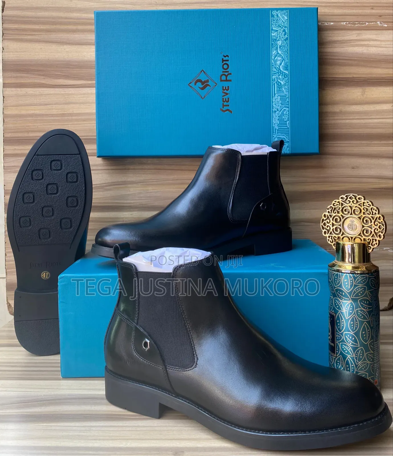 Steve Riots Pure Leather Men's Ankle Boots
