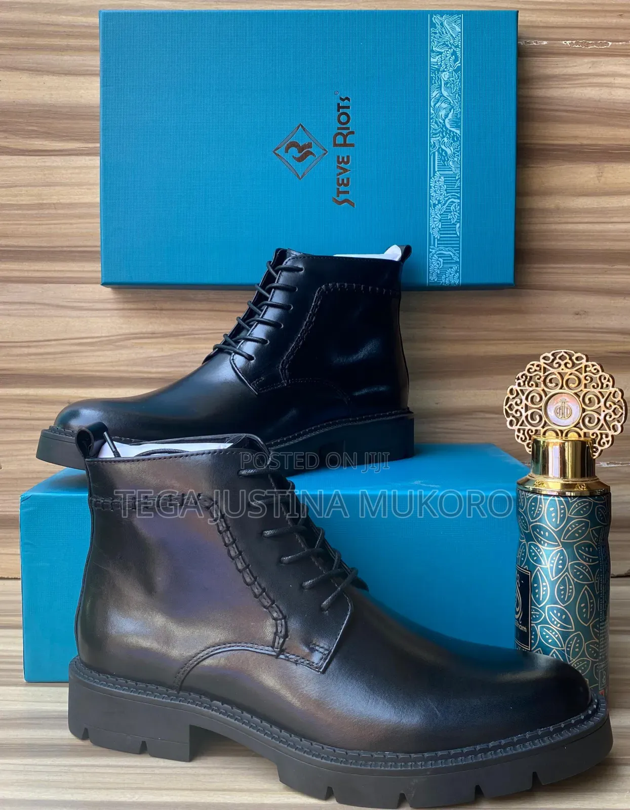 Steve Riots Pure Leather Men's Ankle Boots