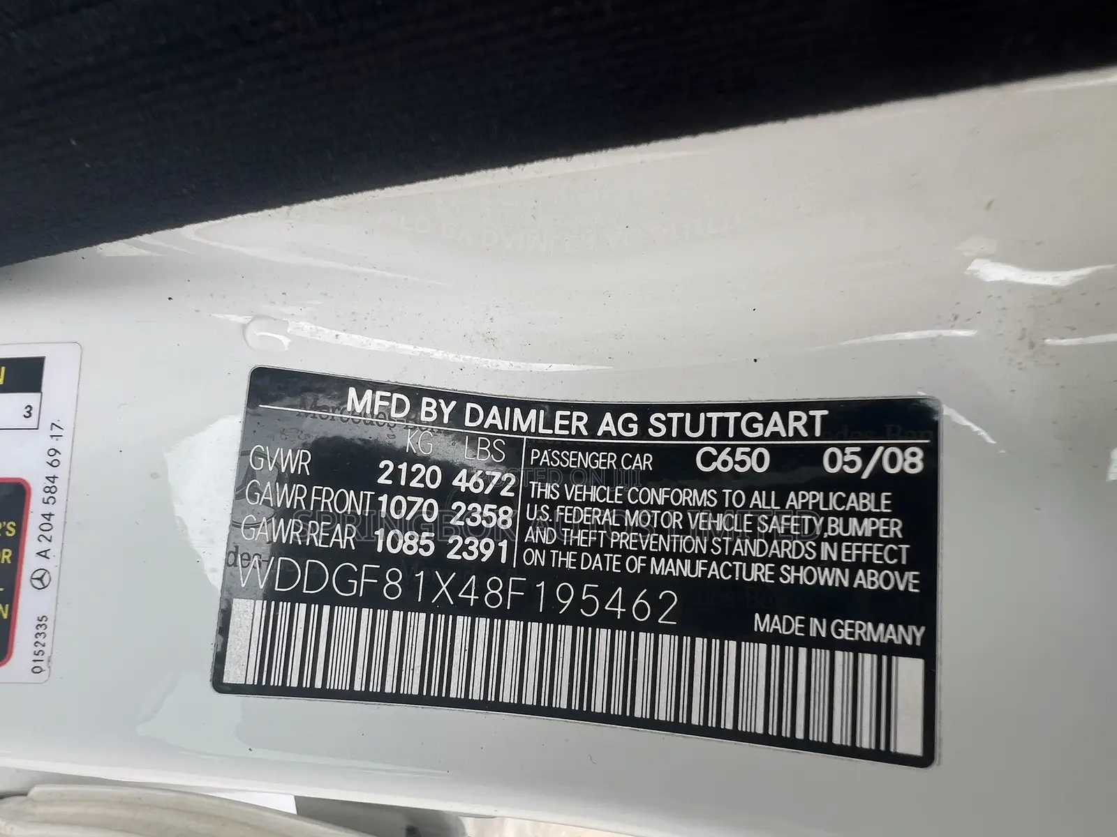 Mercedes-Benz C300 2008 White