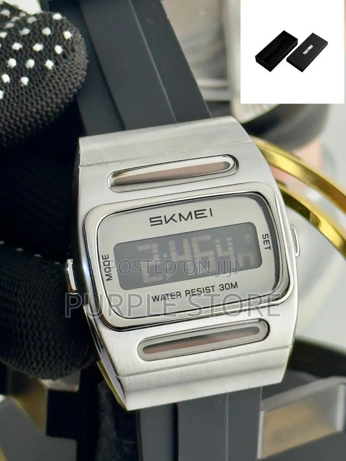 Skmei Digital Watch With Alarm and Stopwatch, Water Resistant