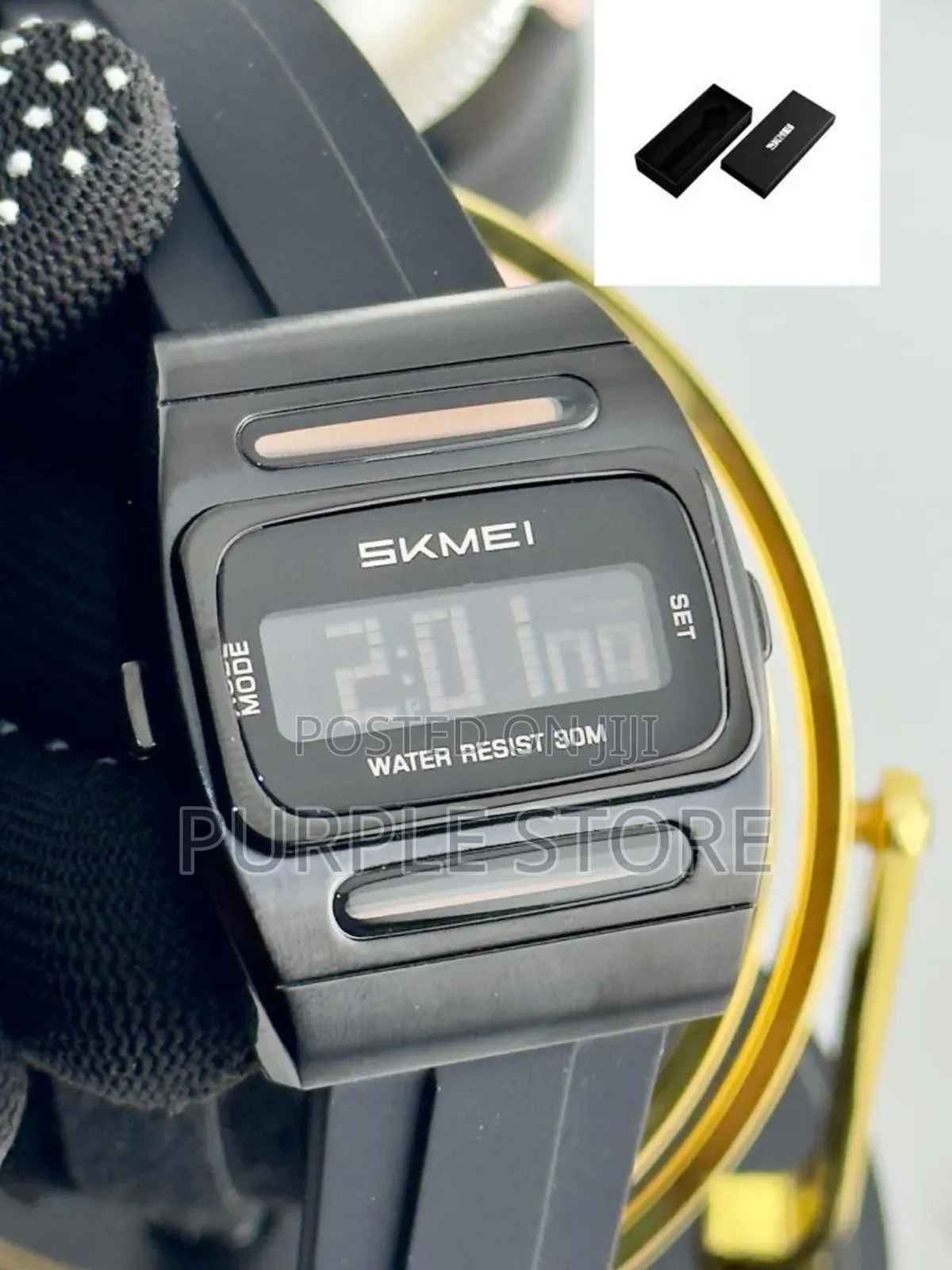 Skmei Digital Watch With Alarm and Stopwatch, Water Resistant