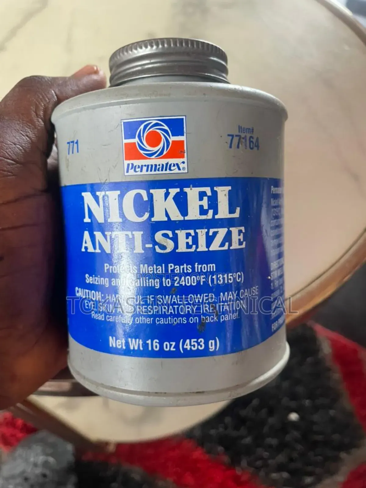 Permatex 77164 Nickel Anti-Seize, a High-Temperature Lubricant