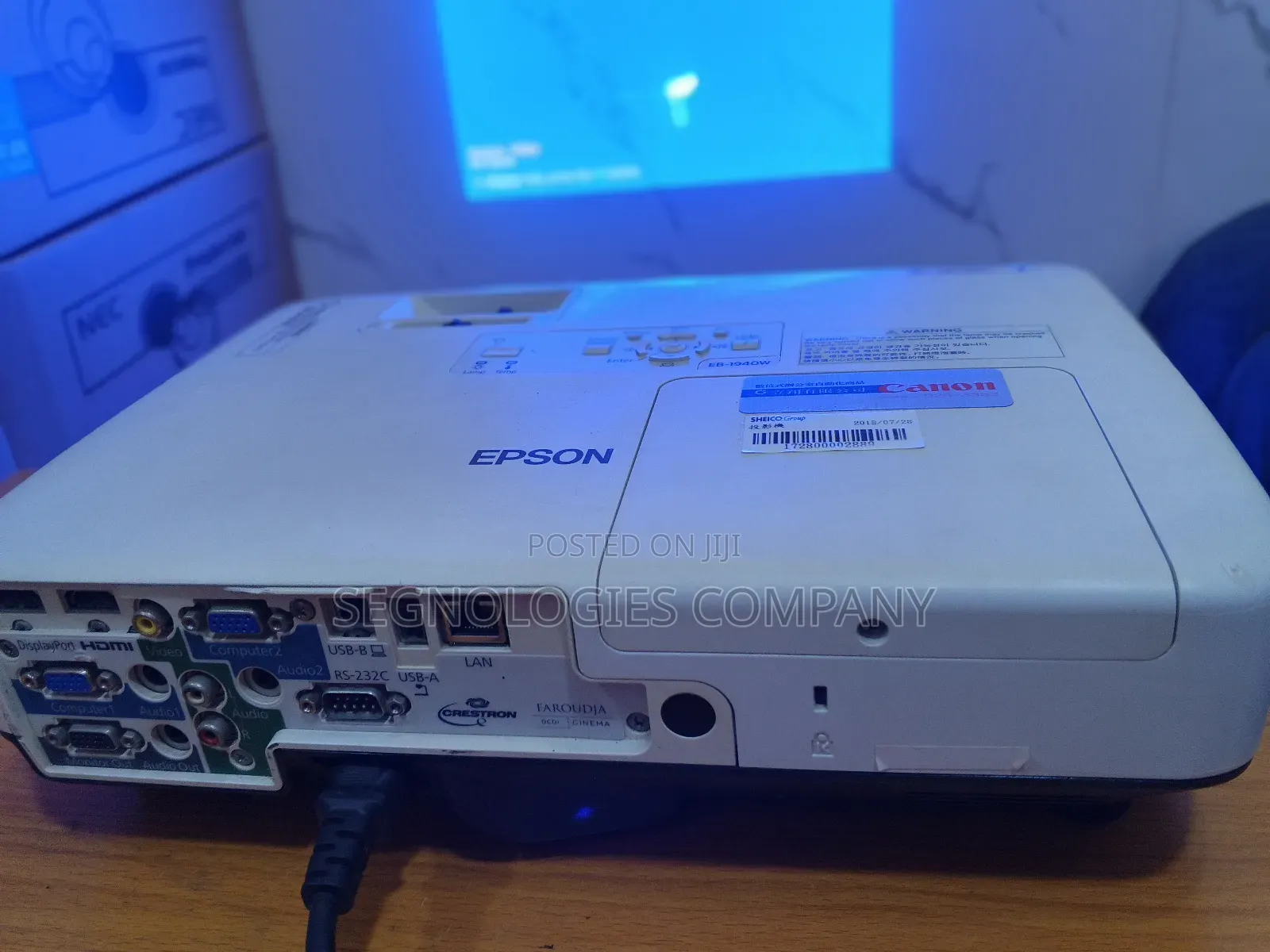 Epson Eb-1940w 3lcd 4200 Lumens Projector