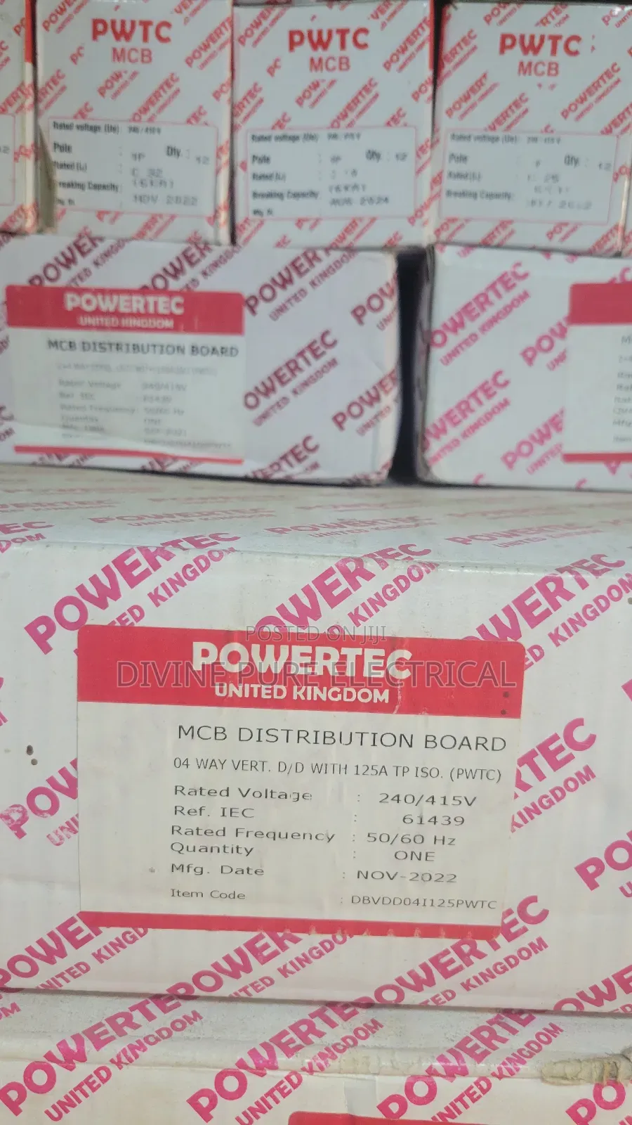 4way 3 Phase Distribution Board