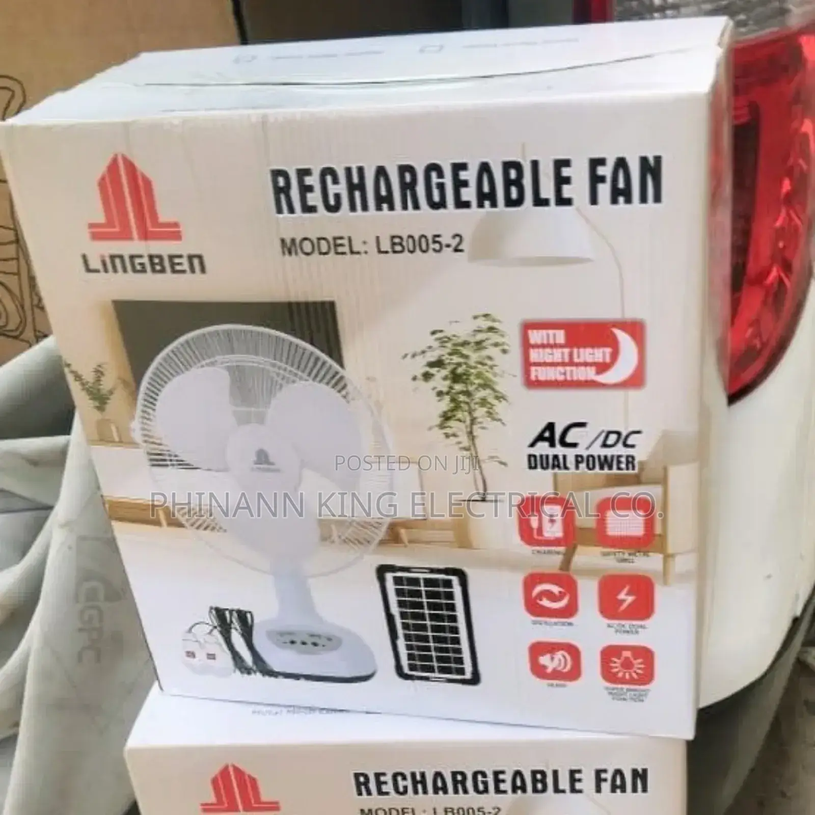 Lingben Lb005
Solar Table Top Fan
Ac/Dc