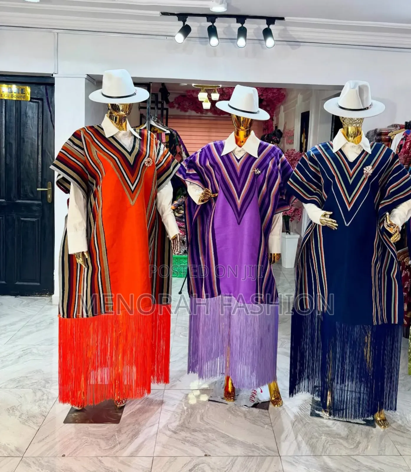 Luxurious Asooke Double Fringe Dress
