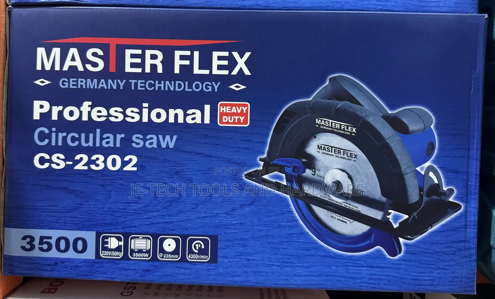 3500w Master Flex Professional Circular Saw, Model Cs-2302.