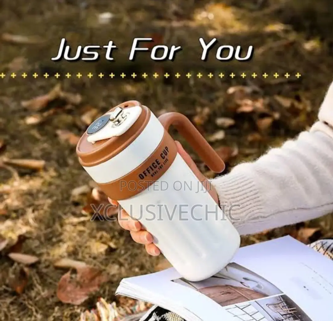 Digital Thermal 650ml Coffee Tea Cup With Leakproof Lid