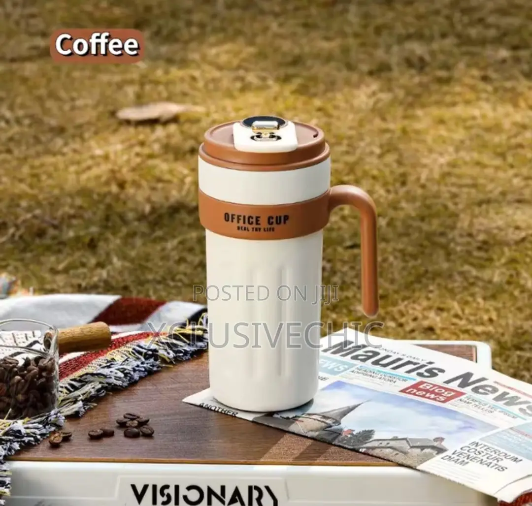 Digital Thermal 650ml Coffee Tea Cup With Leakproof Lid