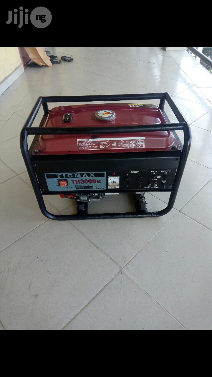Few Months Old 2.8KVA TIGMAX TH3000DX 100% Copper Generator