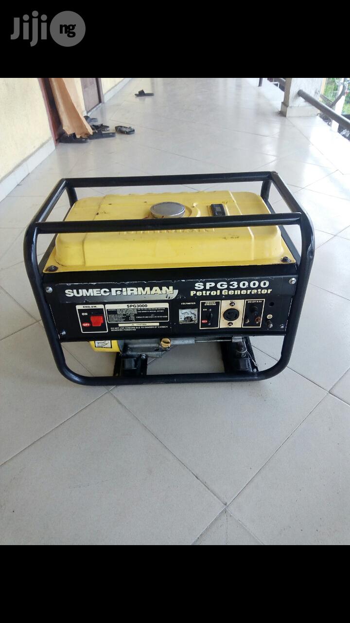 Fairly Used 2.8KVA SUMEC FIRMAN SPG3000 Generator (Unworked)