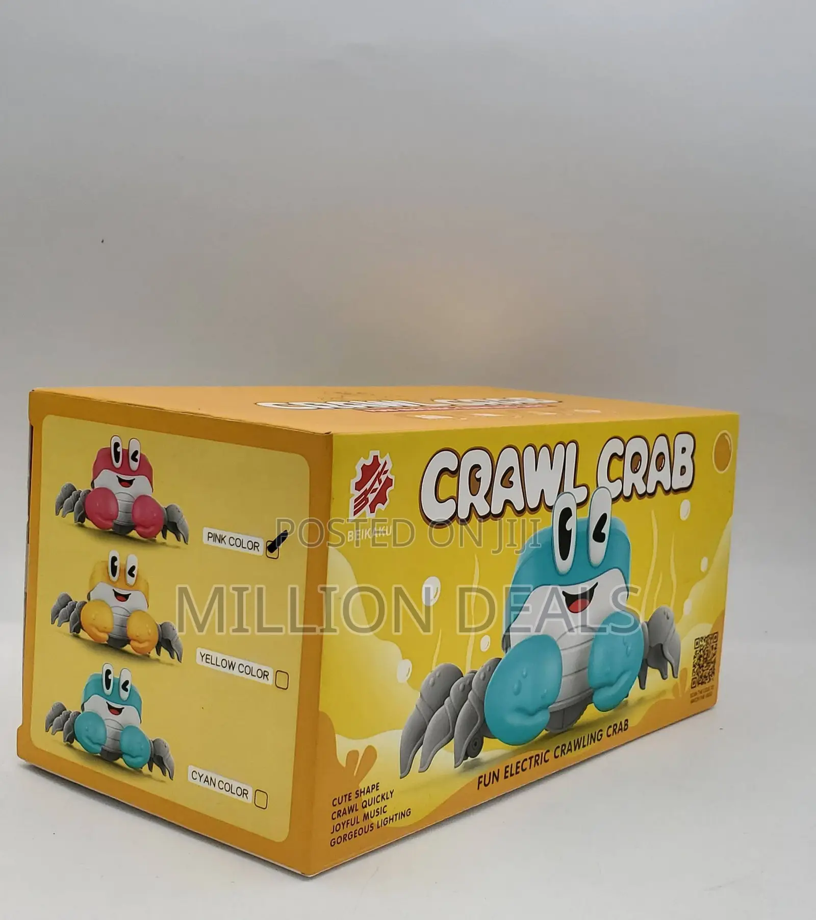 Crawling Crab Baby Walking Moving Dancing Crab Infant Tummy Time Toys